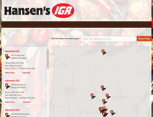 Tablet Screenshot of hansensiga.com