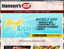 Tablet Screenshot of elroy.hansensiga.com